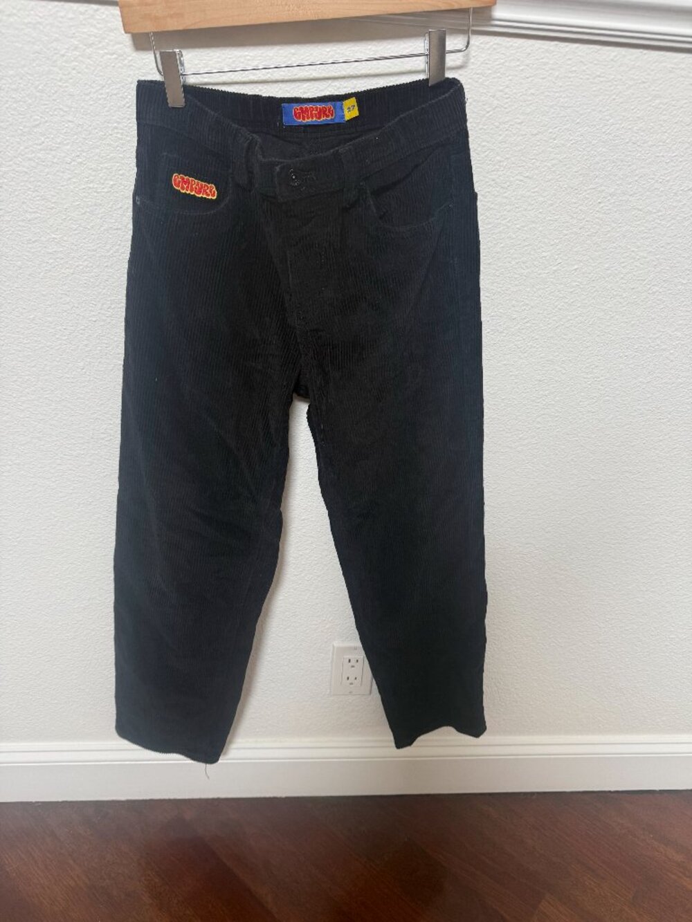 Empyre Kids Size 27 Black Corduroy Loose Fit Skate Jeans